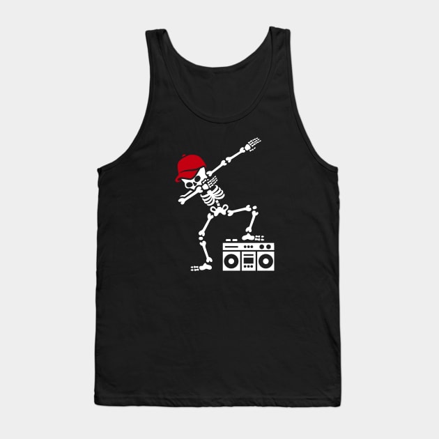 Dab dabbing skeleton boombox - Ghetto blaster Tank Top by LaundryFactory